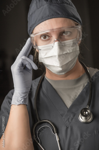 Female Doctor or Nurse Wear...