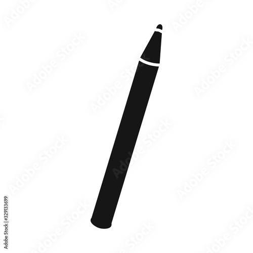 Isolated object of eyeliner and pencil logo. Web element of eyeliner and contour stock symbol for web.