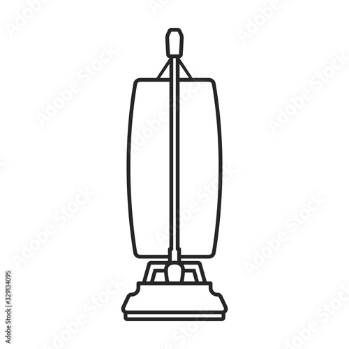 Vacuum cleaner vector icon.Outline vector icon isolated on white background vacuum cleaner .