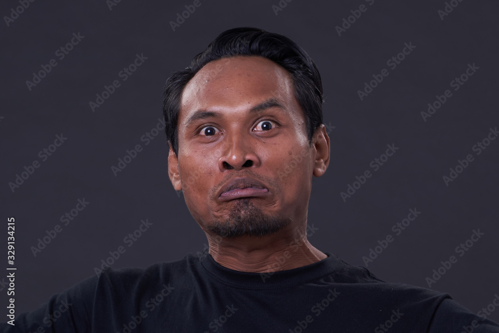 Obraz premium Asian Man with Variety Face