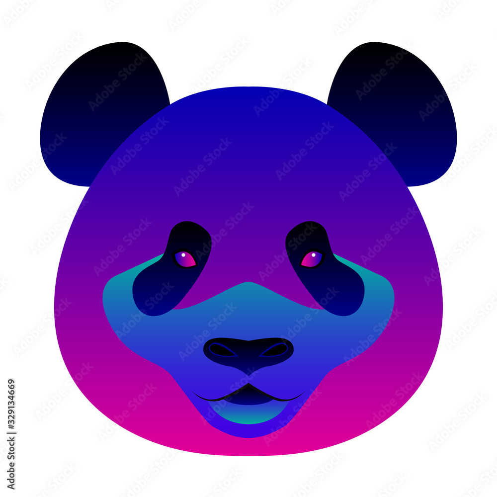 Abstract panda head background. Cartoon cute panda portrait for design card, invitation, banner, book, scrapbook, t-shirt, poster, sketchbook, album etc. Abstract panda head background. Cartoon cute panda portrait for design card, invitation, banner, book, scrapbook, t-shirt, poster, sketchbook, album etc.