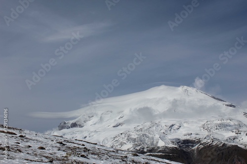 Cloud over the top of Elbrus