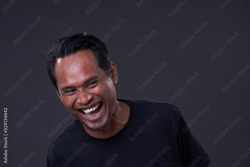 Fototapeta premium Asian Man with Variety Face
