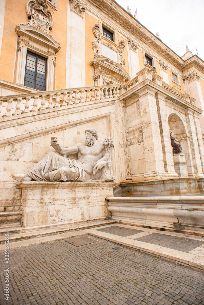 Palace of the Senators in Piazza del Campidoglio (Capitoline Square) on the Capitoline Hill.