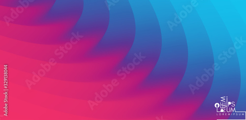 Abstract waved background with layers. Trendy covers design. Vector illustration in modern art style.