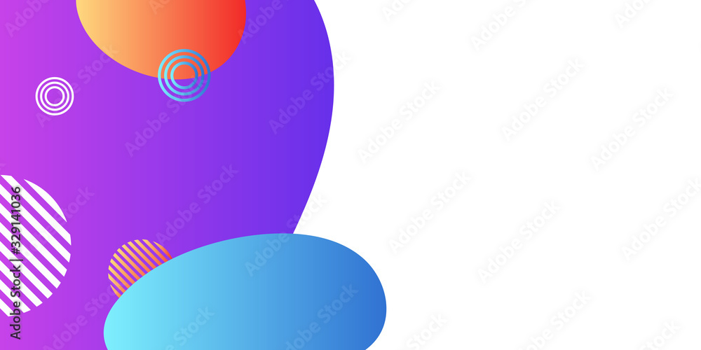Abstract gradient blue purple pinkg tosca blur free form wave liquid circle frame shapes color gradient abstract presentation background with copy space.