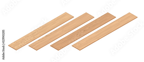 Isometric Wooden Planks