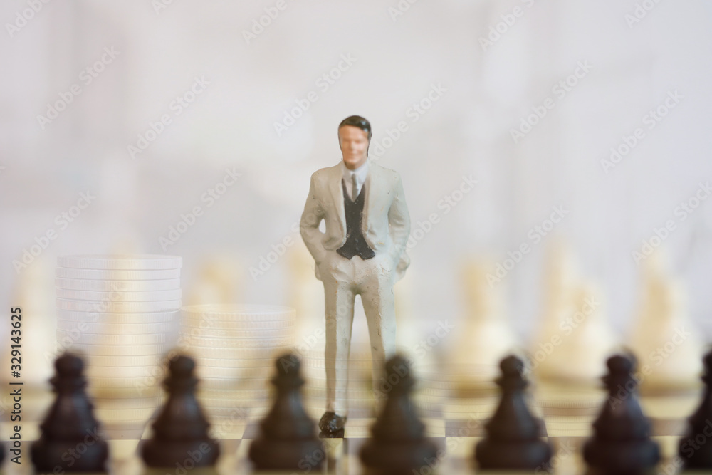 Man in the business competition, Any people want to success in the business and want to complete in working. Business and Finance concept. Man in the business competition, Any people want to success in the business and want to complete in working. Business and Finance concept.