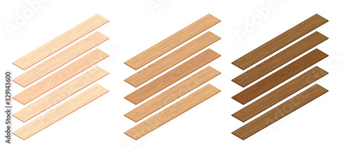Isometric Wooden Planks