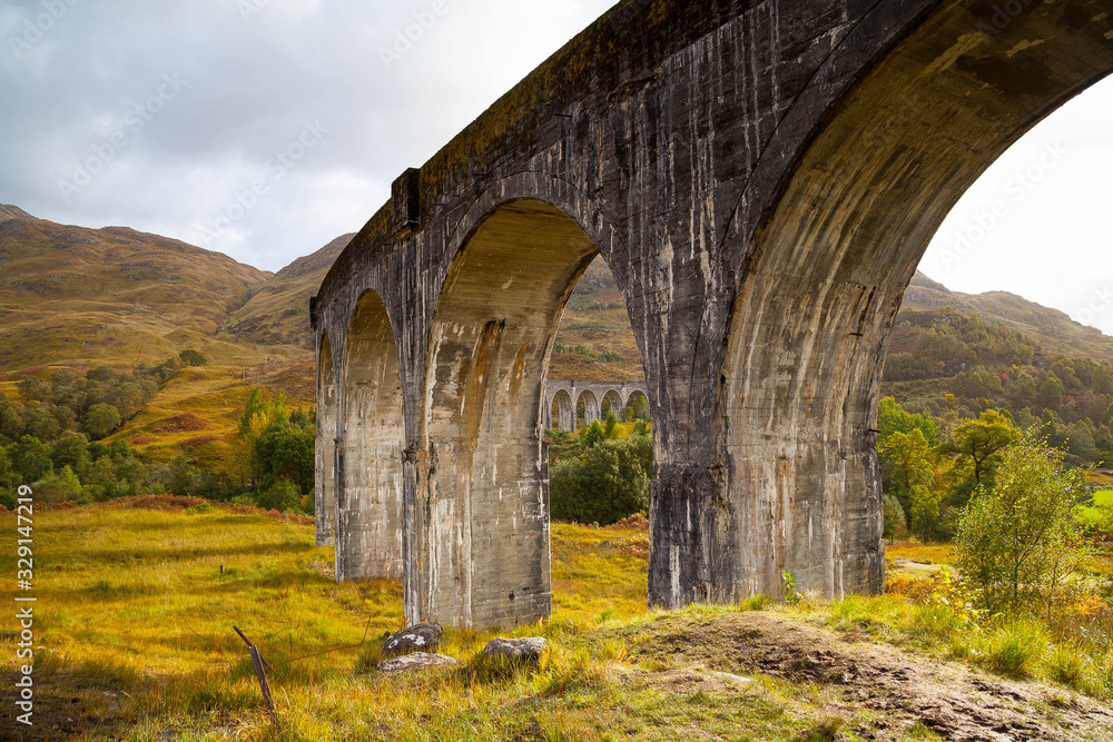 Glenfinnan Viaduct in the Scottish Highlands