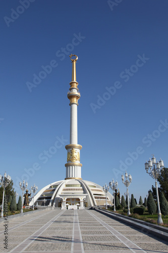 The monument of independence in Ashgabat  Turkmenistan