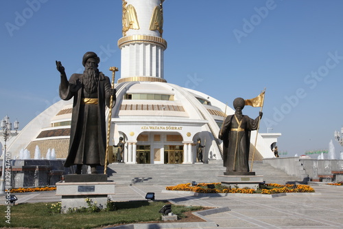 The monument of independence in Ashgabat, Turkmenistan