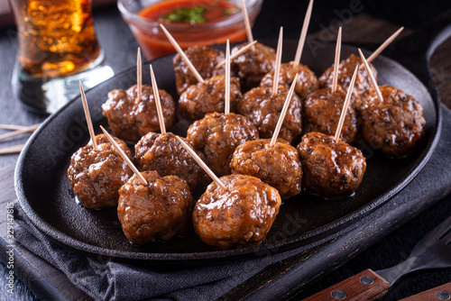 Konstfotografi Sweet and Spicy Meatballs