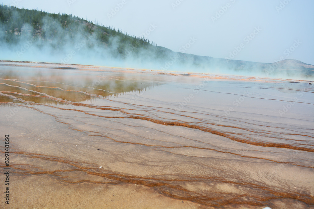Hot Lake in the Yellowstone National Park Hot Lake in the Yellowstone National Park