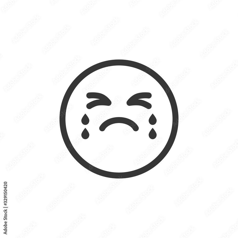 Fototapeta premium Emoticon Icon Vector Illustration