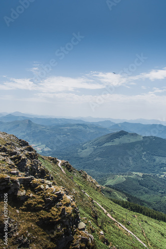The Rhune mountain in the Pyrenees-Atlantique