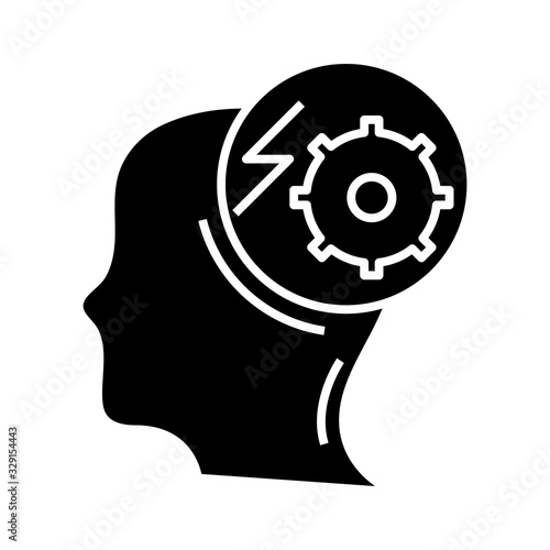 Urgent abilities black icon, concept illustration, vector flat symbol, glyph sign.