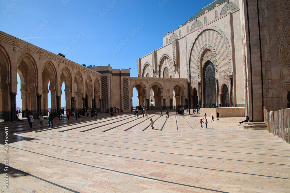 Obraz premium The beautifull. Hassan II Moschee, Casablanca, Marokko