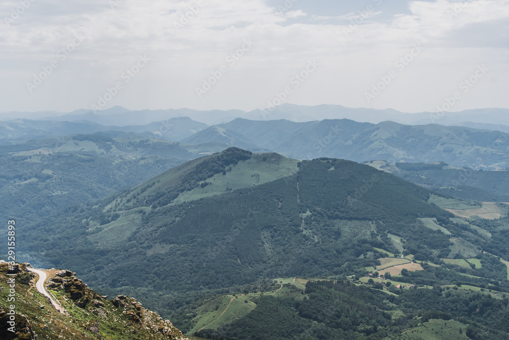 The Rhune mountain in the Pyrenees-Atlantique