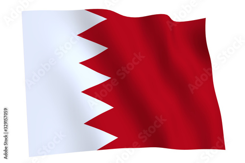 Bahrain Flag waving