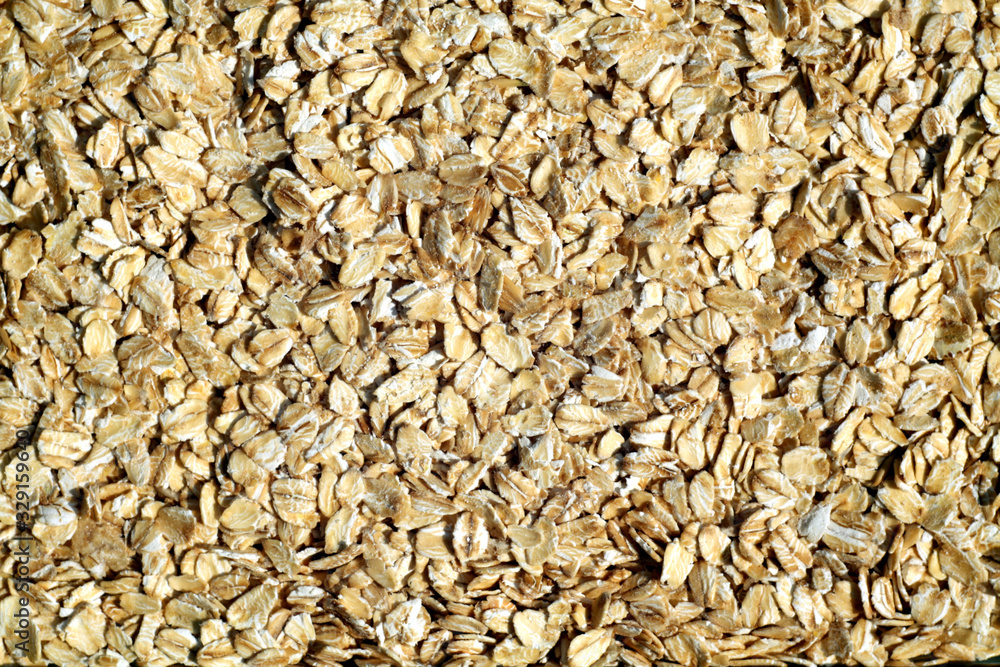 Pile of oatmeal close-up. Pile of oatmeal close-up.