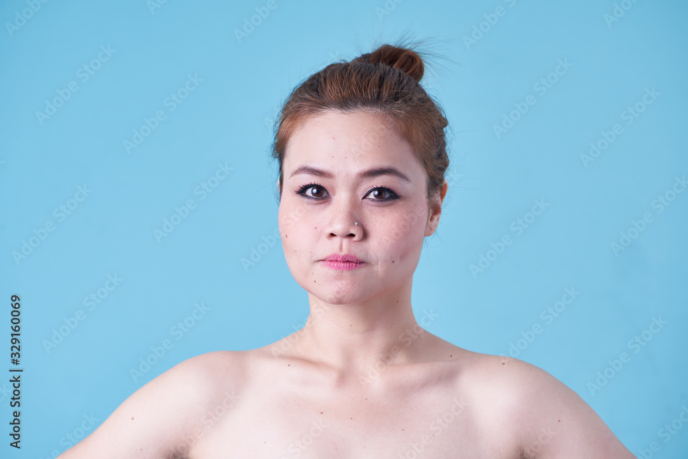 Beauty asian women with variety reaction face Beauty asian women with variety reaction face