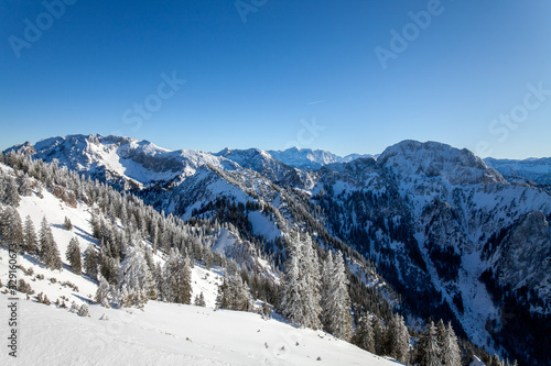 Tegelberg - Schwangau in winter. Bavaria, Germany