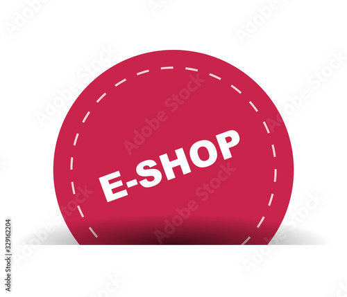 red vector banner eshop