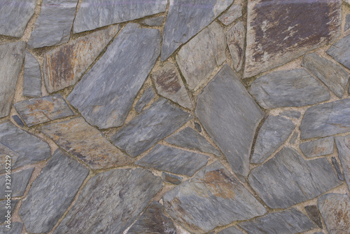 Wall made with large gray stones