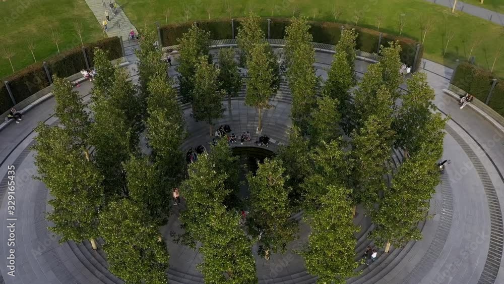 Krasnodar Park architecture from the air