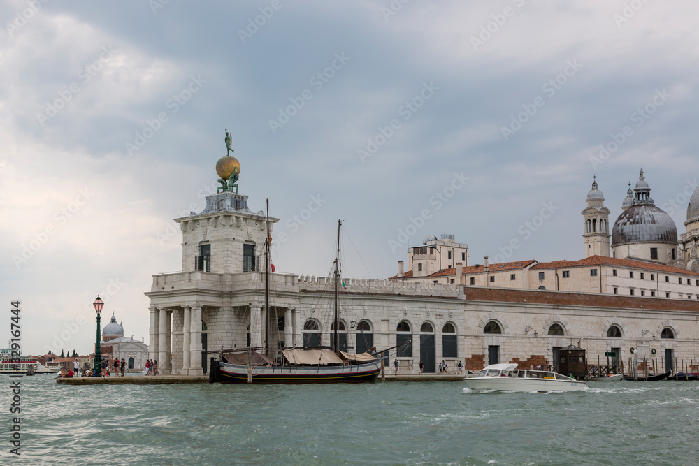 Punta della Dogana - the art museum of Venice, the place where the Grand Canal meets the Canal of Judecca