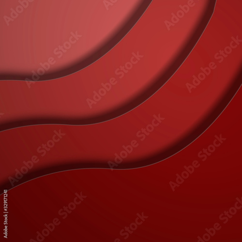 Abstract red curve line backdrop. Modern banner background