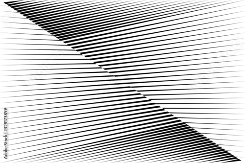 Abstract halftone lines background, minimal geometric dynamic pattern, vector modern design texture.