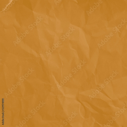 Brown crumpled paper. Beautiful paper texture