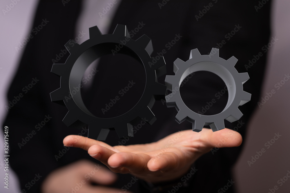 gear Technology setting concept background. gear Technology setting concept background.