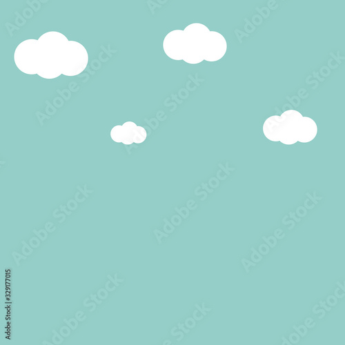 Sky blue background vector illustration