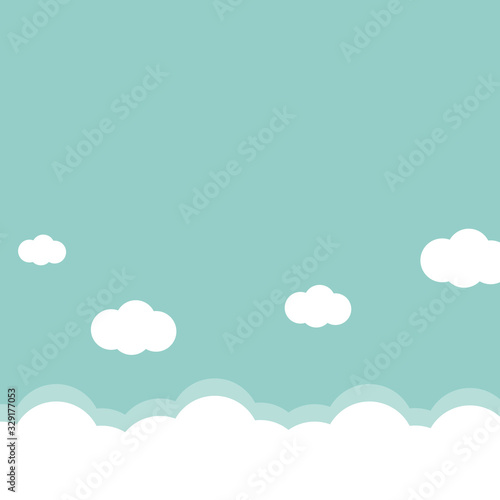 Sky blue background vector illustration