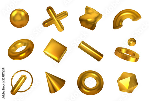 Geometric Shapes Golden Set