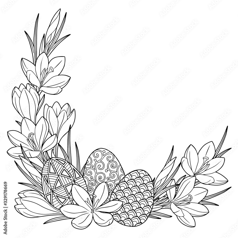 Happy spring coloring book for adults: spring flowers coloring