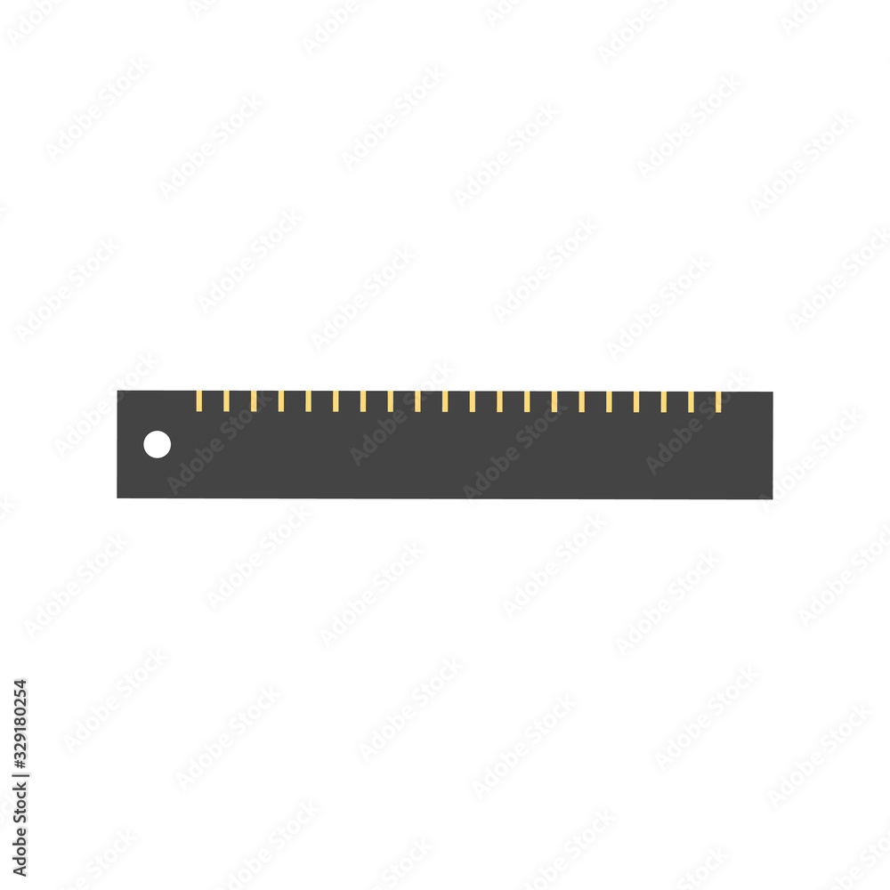 Ruler. Isolated icon pictogram. Stock vector illustration isolated on white background. Ruler. Isolated icon pictogram. Stock vector illustration isolated on white background.