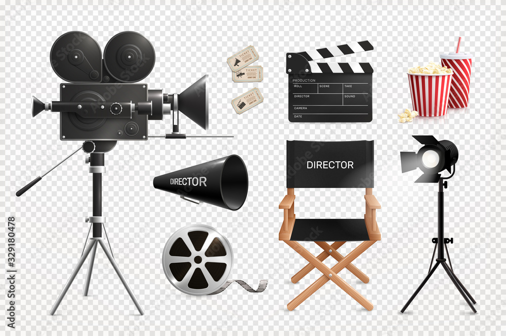 © Macrovector - Cinema Directors Transparent Kit © Macrovector - Cinema Directors Transparent Kit