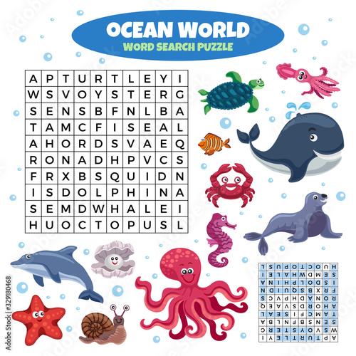 Sea Animals Funny Puzzle 
