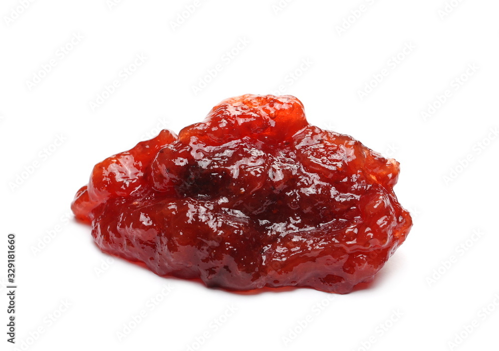 strawberry jam isolated on white background strawberry jam isolated on white background