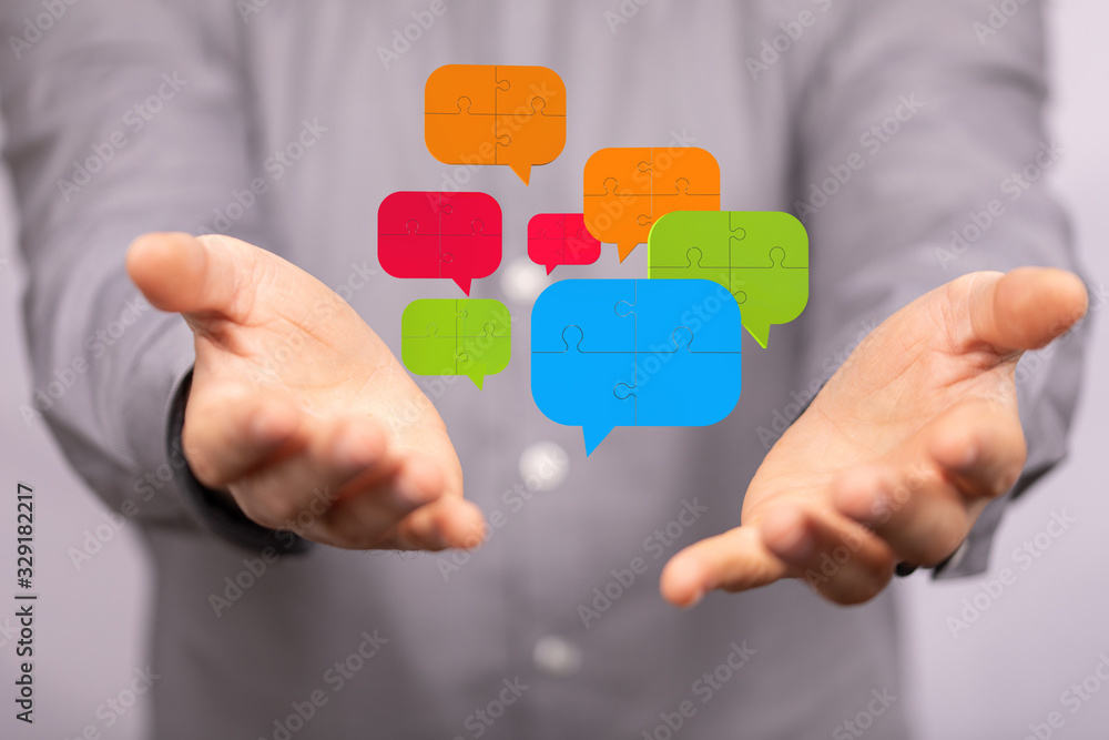Digital icons with colorful dialog speech bubbles. Digital icons with colorful dialog speech bubbles.