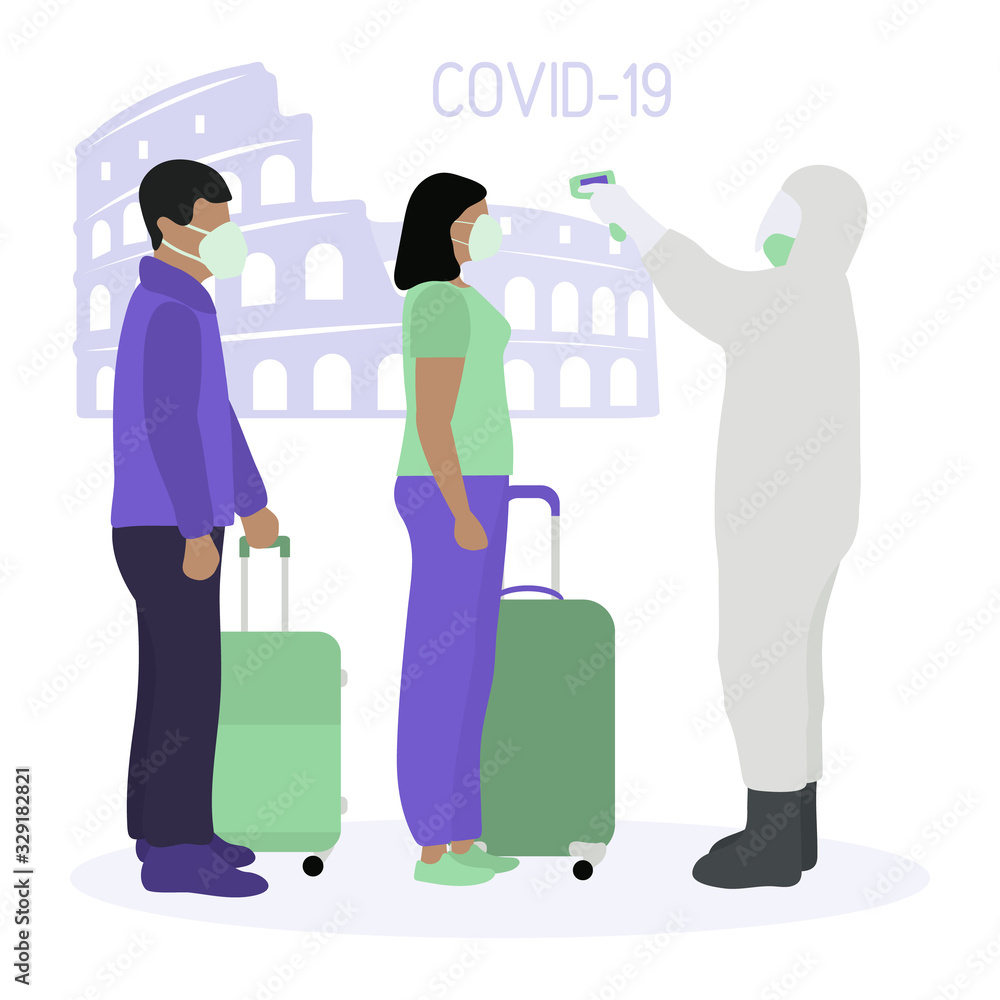 Chinese Coronavirus nCoV COVID-19 People Italy