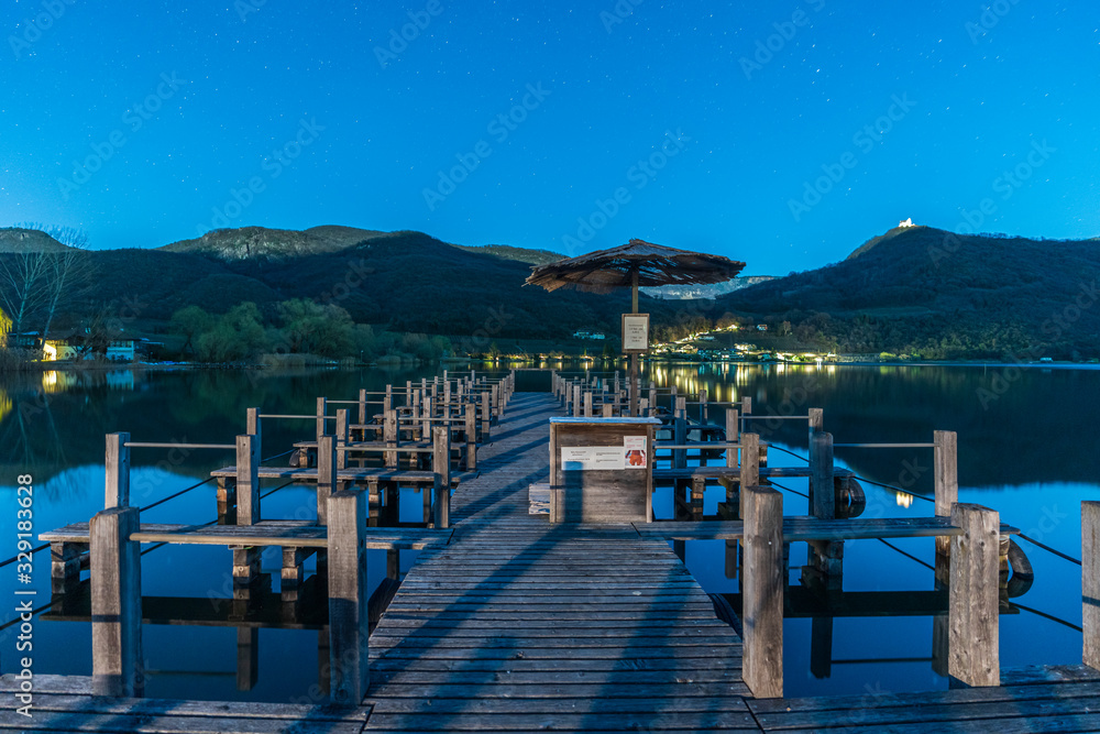 Lake Caldaro in South Tyrol, northern Italy, Europe. Lake Caldaro in South Tyrol, northern Italy, Europe.