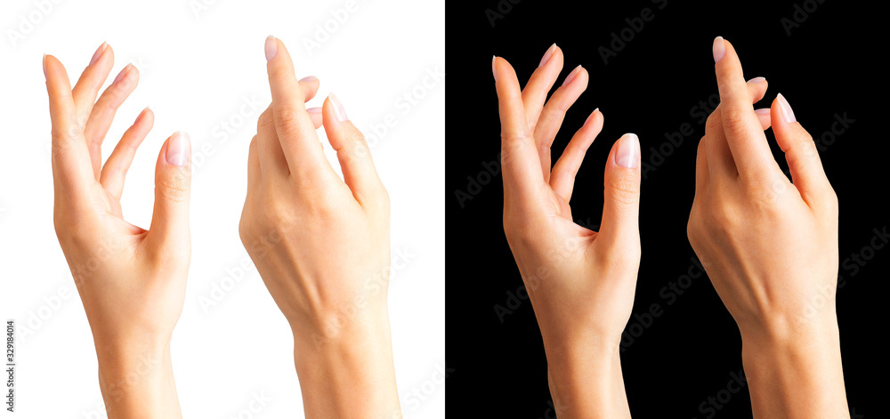 Woman beautiful hands showing something on it Woman beautiful hands showing something on it