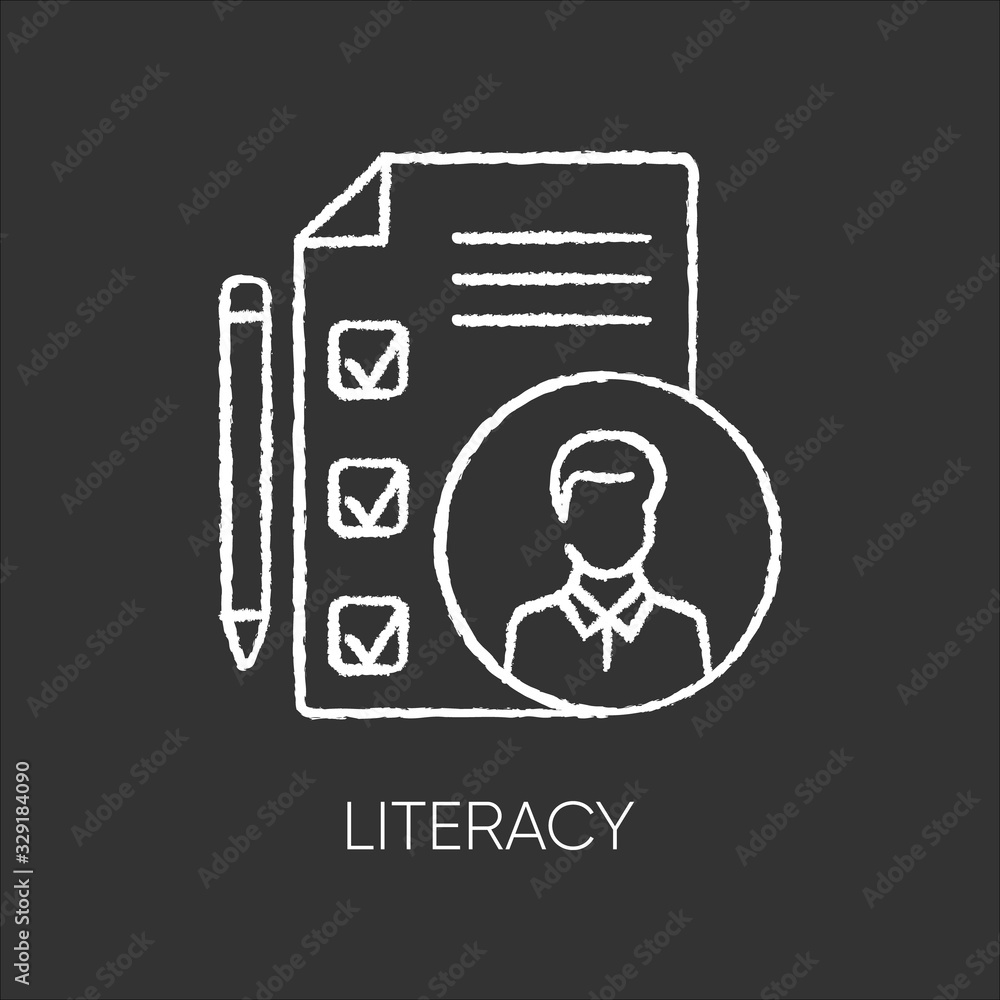 Literacy flat design long shadow glyph icon. Professional knowledge. Candidate CV, job application. Company personnel competence. Employee skills checklist silhouette RGB color illustration Literacy flat design long shadow glyph icon. Professional knowledge. Candidate CV, job application. Company personnel competence. Employee skills checklist silhouette RGB color illustration