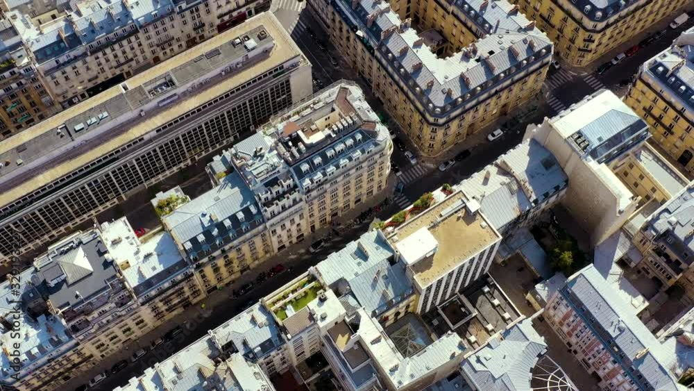 PARIS, FRANCE - MAY, 2019: Aerial drone view of Paris city centre. Historical part of the city with sights. PARIS, FRANCE - MAY, 2019: Aerial drone view of Paris city centre. Historical part of the city with sights.