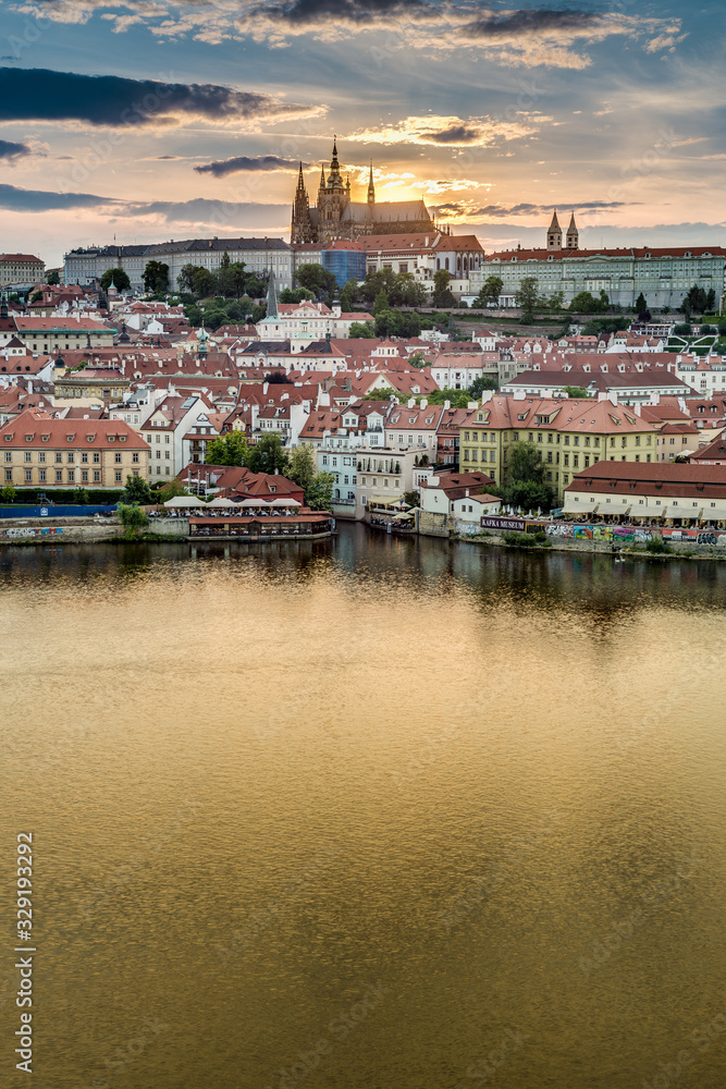Fototapeta premium The Prague Castle complex in Czech Republic.